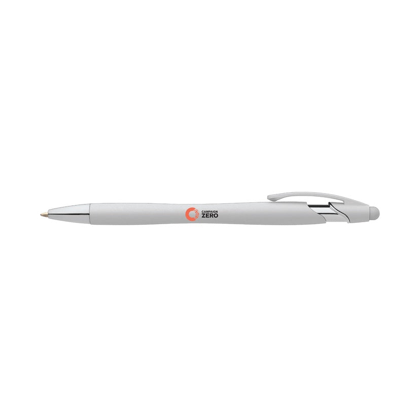A Campaign Zero Pen with a Campaign Zero logo on it.